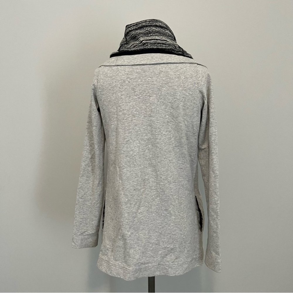 Lululemon Savasana Wrap Sweater Coal Strata Stripe - Picture 11 of 16
